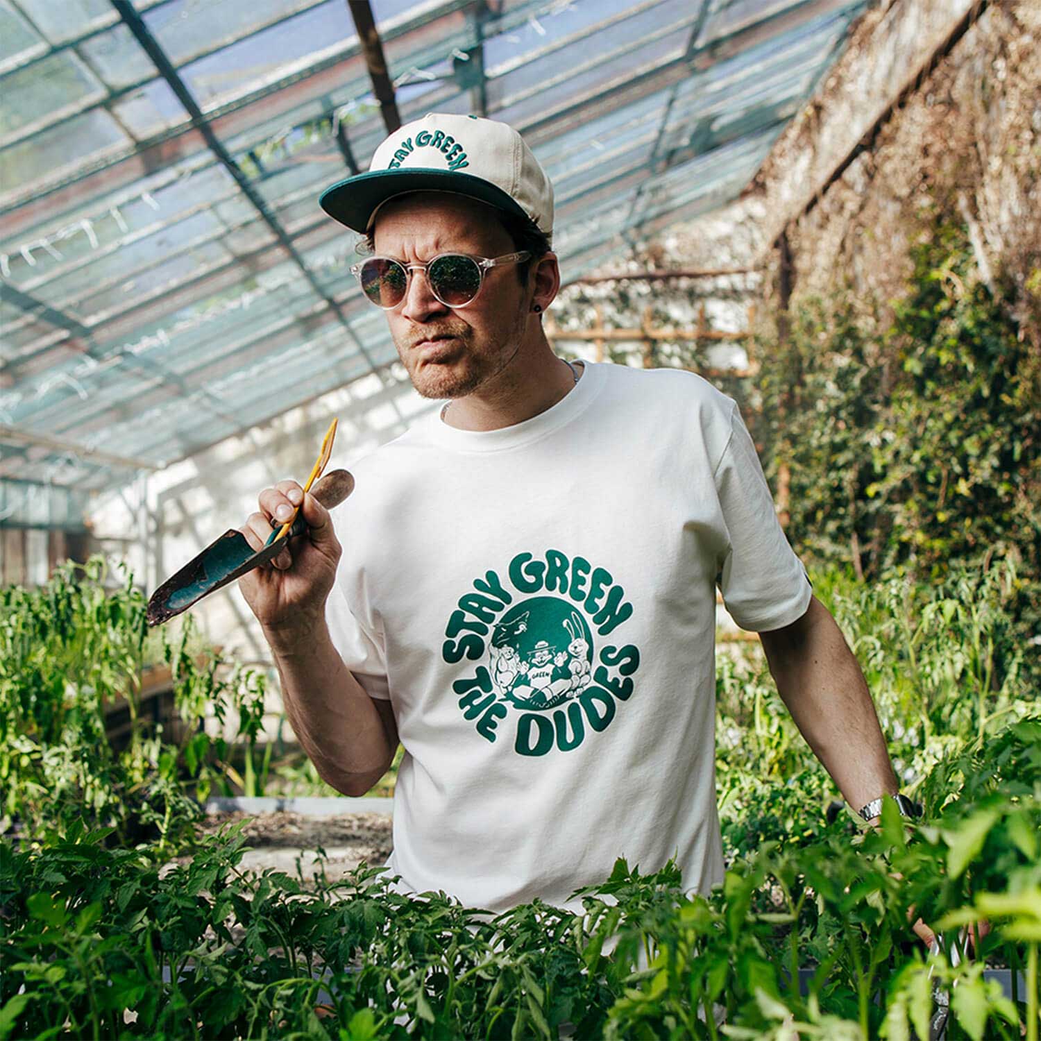 The Dudes Stay Green T-Shirt - off-white XXXL