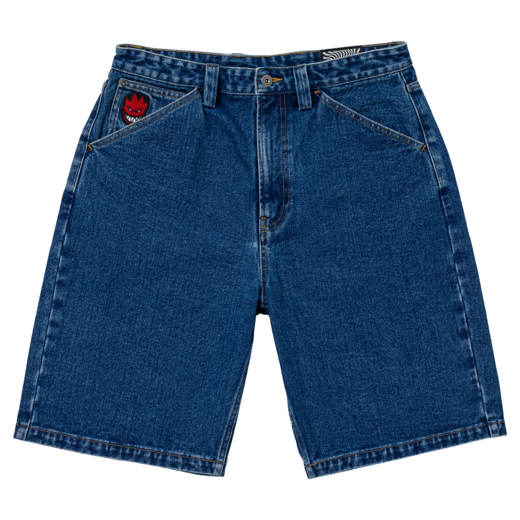 Spitfire Bighead Fill Denim Shorts Stone Blue
