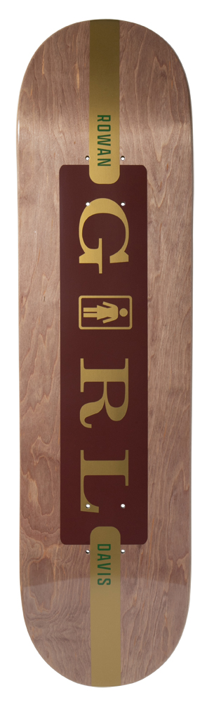 Fille Skateboard Deck Davis Serif 8,25
