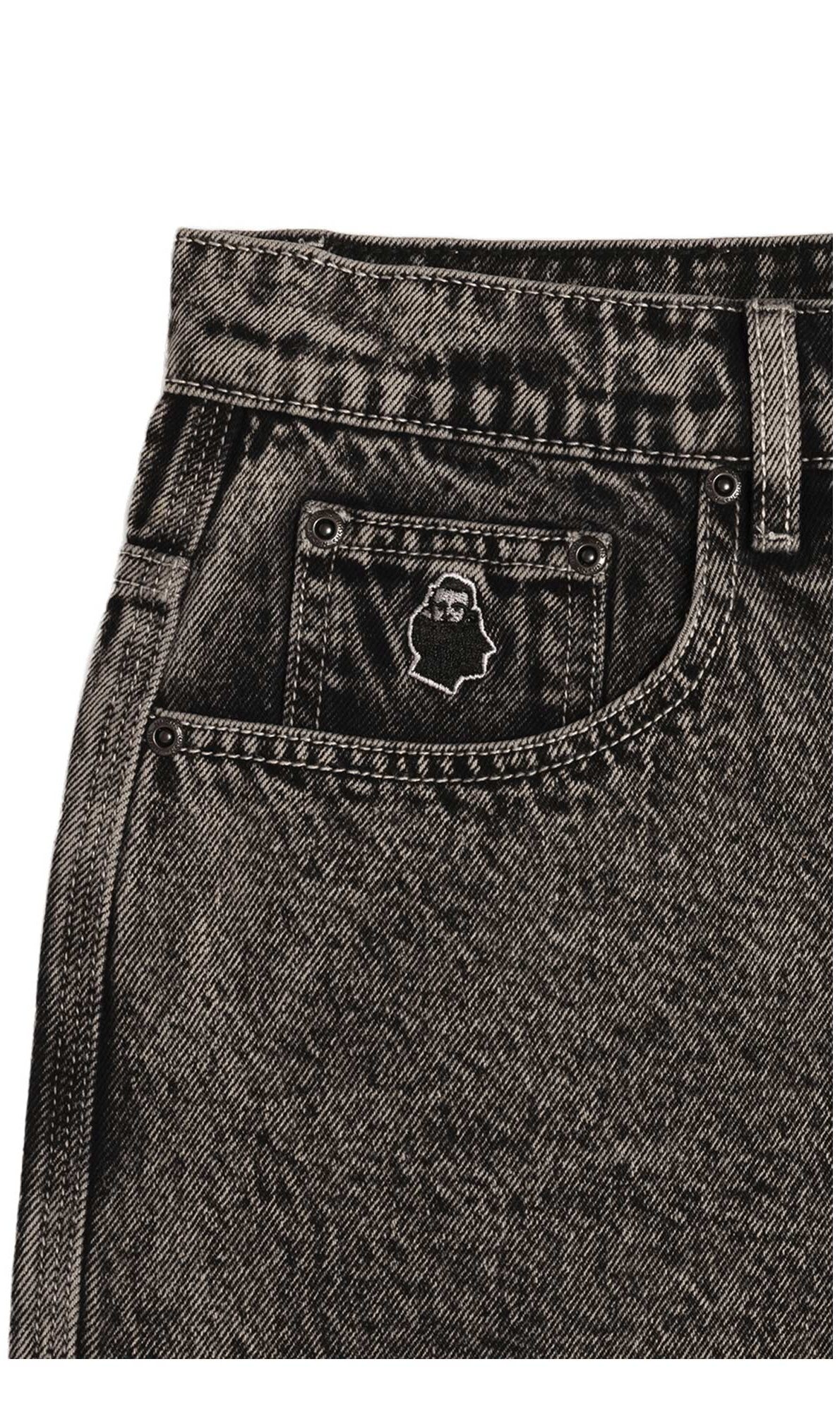 NNSNS Pant BIGFOOT black acid NNSNS Pant BIGFOOT, black acid 22/28