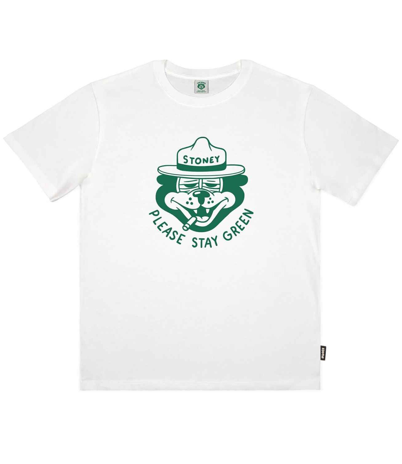 The Dudes Please Stay Green T-Shirt - off-white XS The Dudes Please Stay Green T-Shirt - off-white XXXL