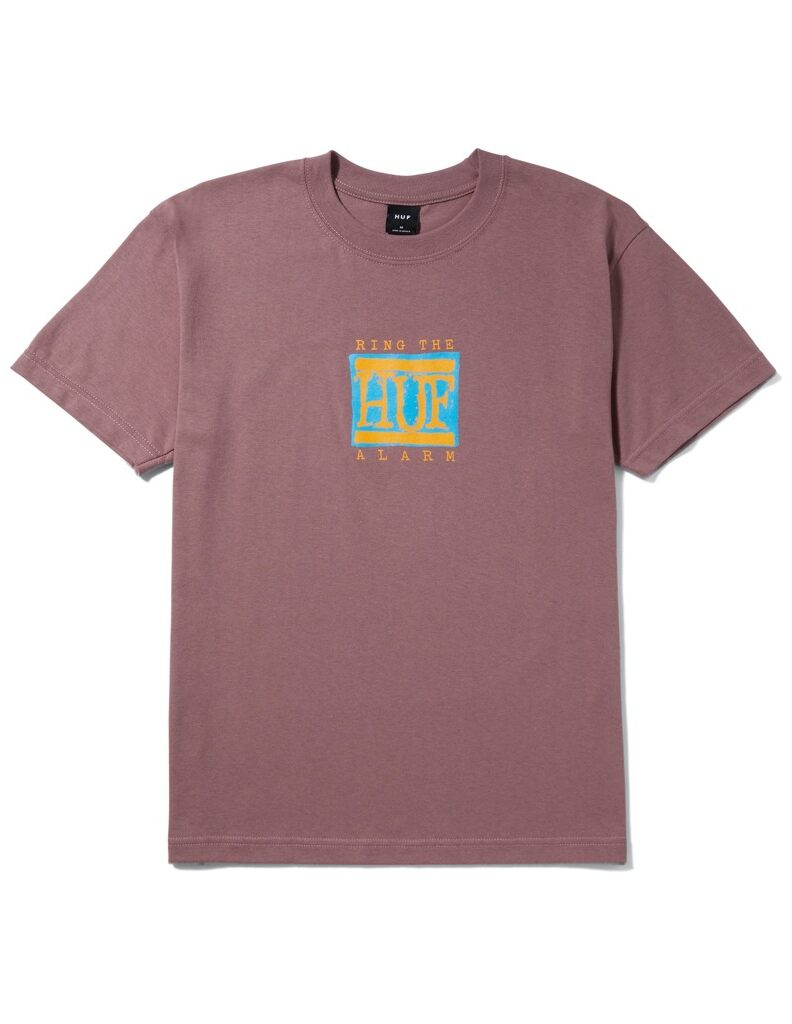 HUF Alarm T-Shirt - mauve S HUF Alarm T-Shirt - mauve XXL