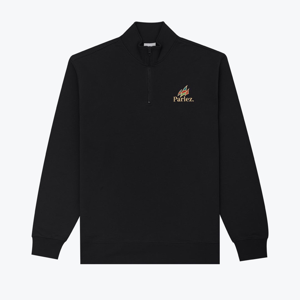 Parlez Wanstead Quarter Zip - black XXL Parlez Wanstead Quarter Zip - black XXL