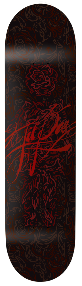 12410295-1 Girl Skateboard Deck Lil Dre Roses 7,75