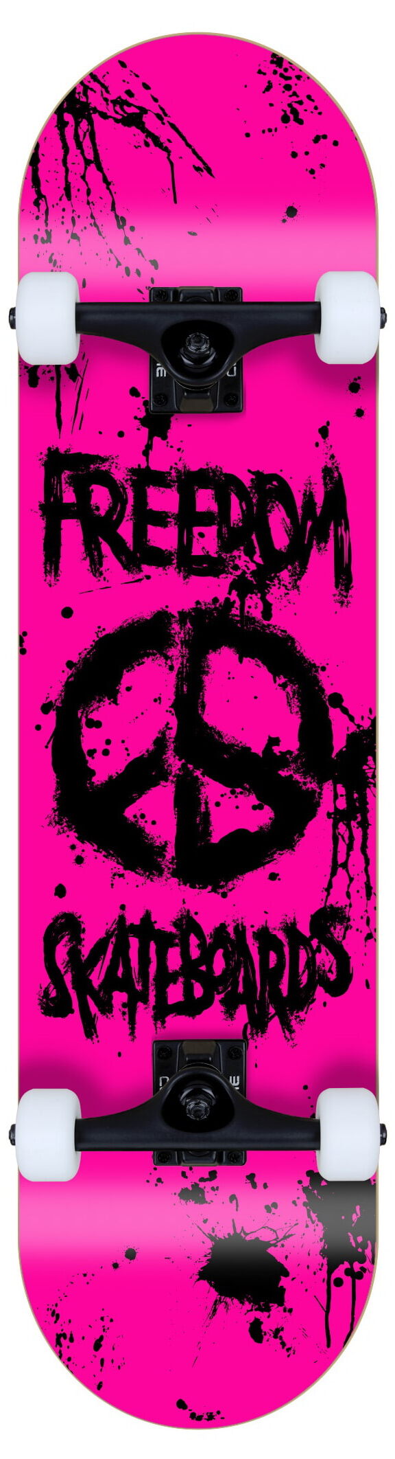 Freedom complete Skateboard Peace Paint Neon-Pink Freedom complete Skateboard Peace Paint Neon-Pink