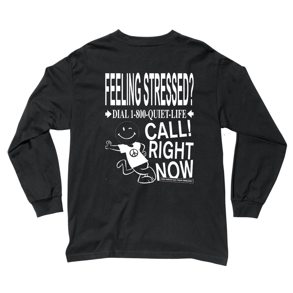 The Quiet Life - Stressed Long Longsleeve - black The Quiet Life - Stressed Long Longsleeve - black L