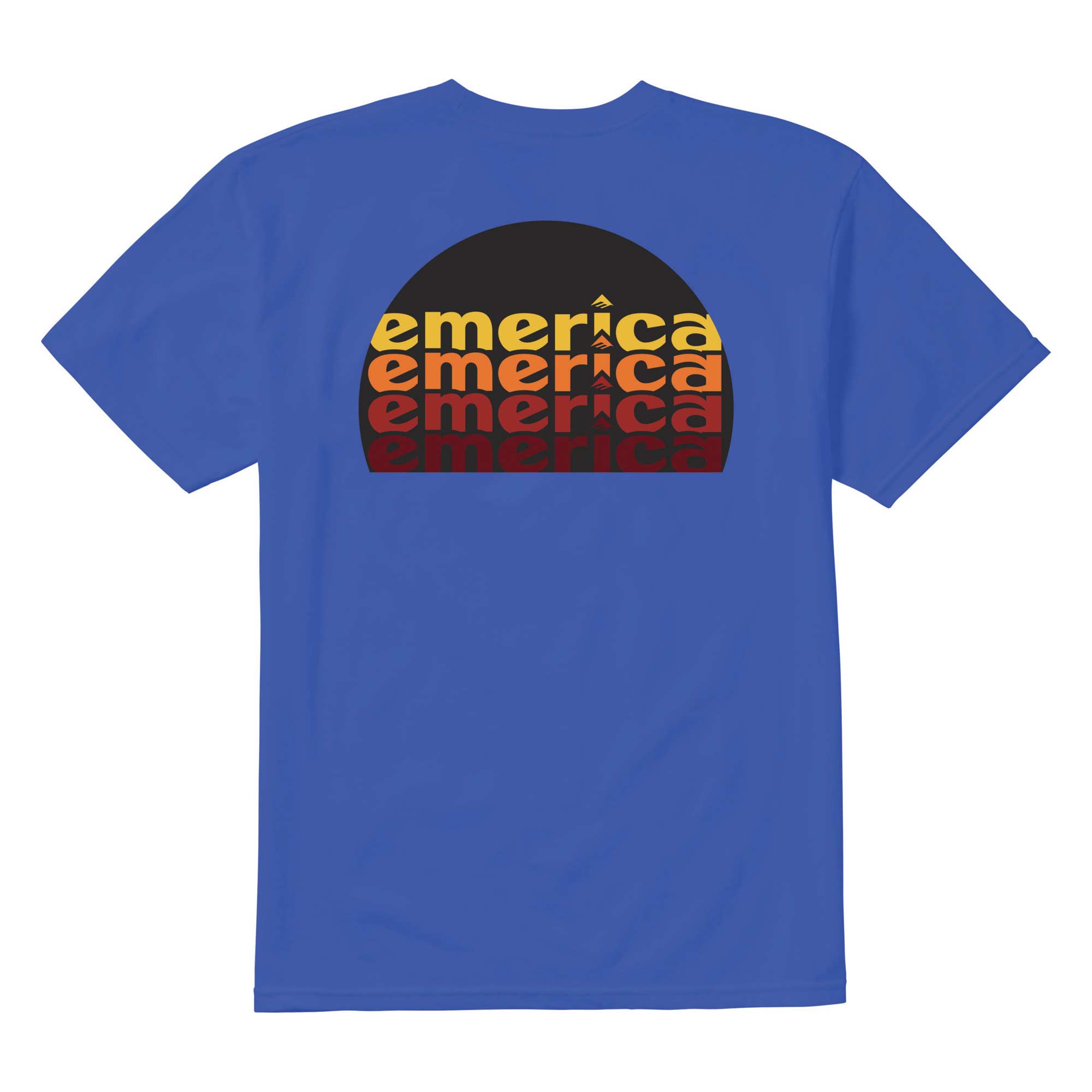 T-Shirt EMERICA HIGH NOON POCKET royal