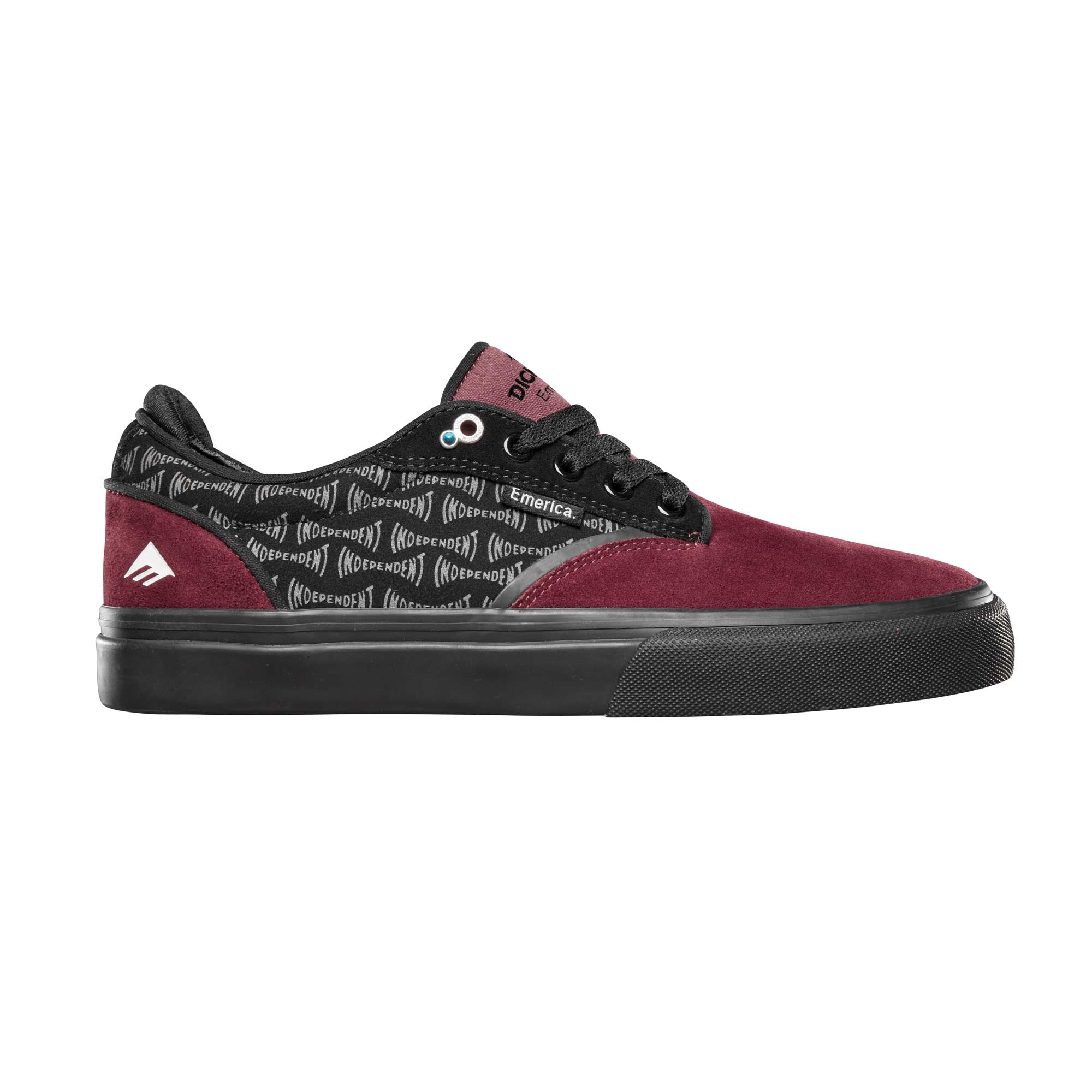 EMERICA Shoe DICKSON X INDEPENDENT red/bla red/black EMERICA Shoe DICKSON X INDEPENDENT red/bla, red/black 12