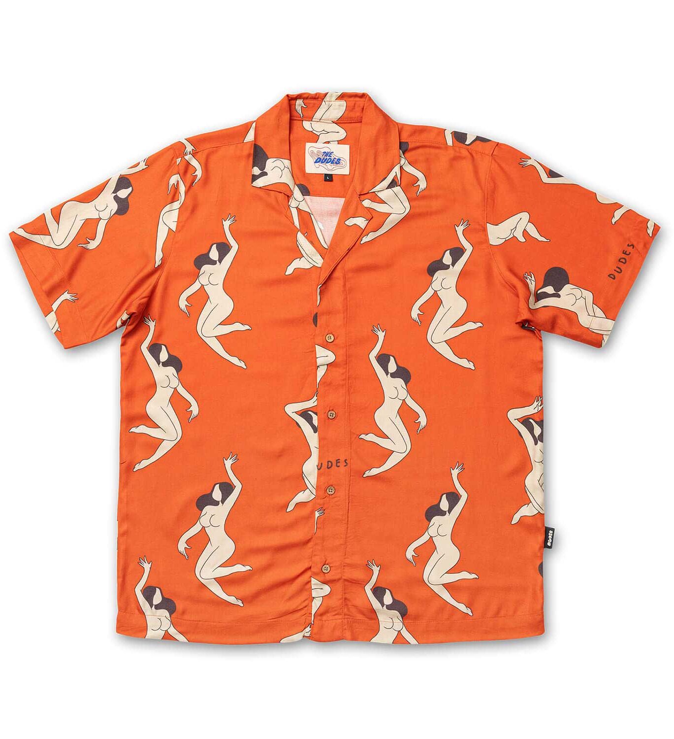 The Dudes Ladies Red Hawaiian Shirt - Multicolor S The Dudes Ladies Red Hawaiian Shirt - Multicolor XXXL