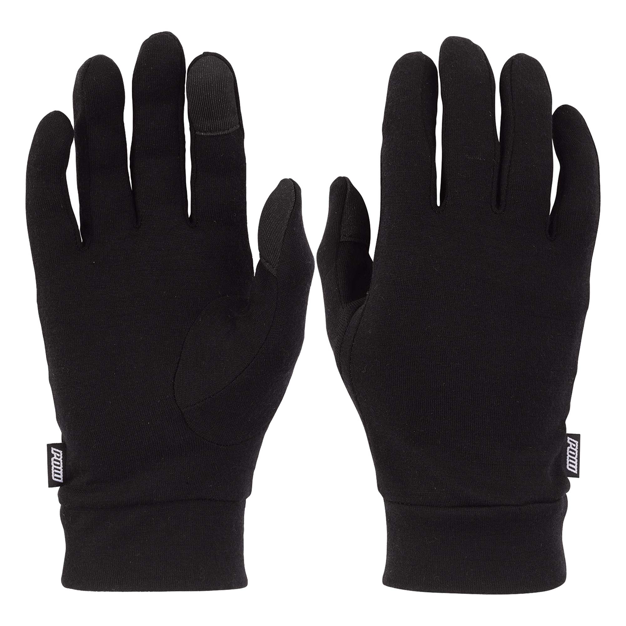 POW Glove MERINO LINER PROFILE FIT, black XL (9,5-10)