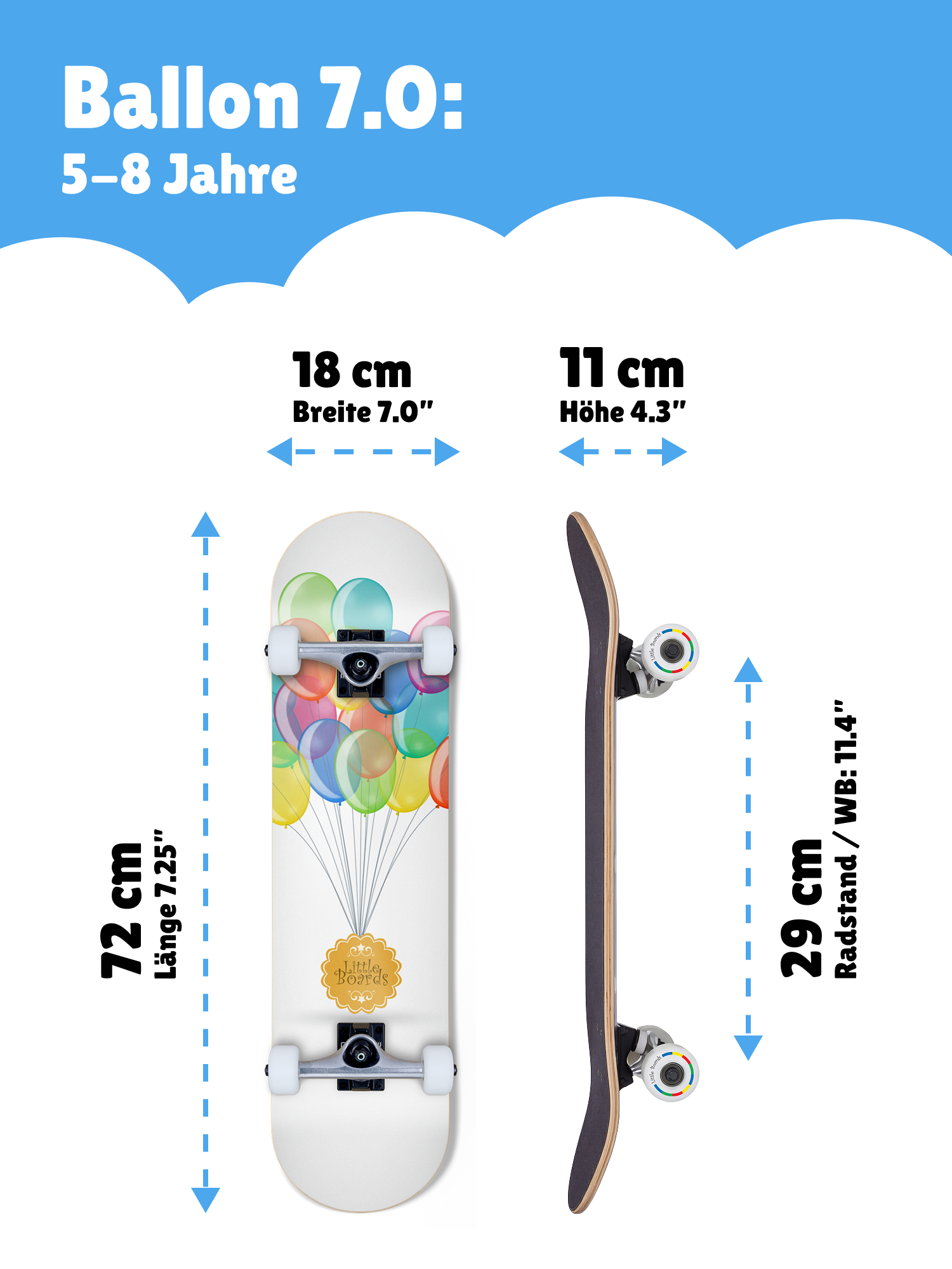 Little Boards Balloon Kids Komplettboard 7.0