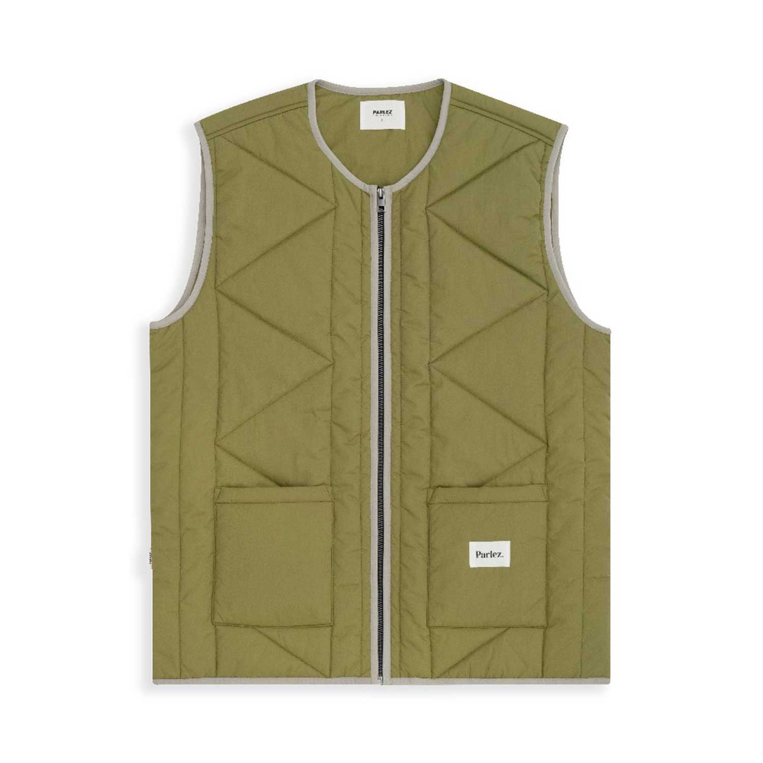 Parlez Elkins Gilet - olive green Parlez Elkins Gilet - olive green XXL