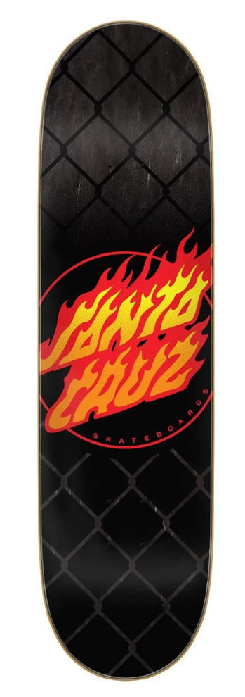 Santa Cruz Flame Dot Chain Skateboard Deck 8.5