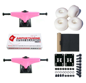 Core Trucks Skateboard Axles Set Pink 5.0 Core Trucks Skateboard Axles Set Pink 5.0