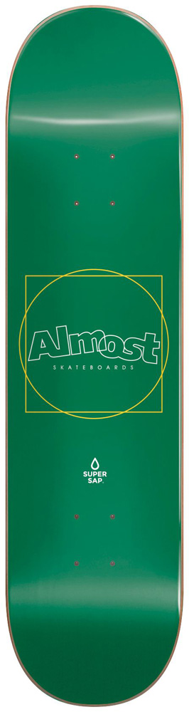 Almost Skateboard Deck Team Greener SAP Green 8,25
