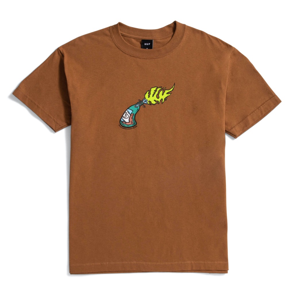 HUF Fire Starter T-Shirt - rubber XXL