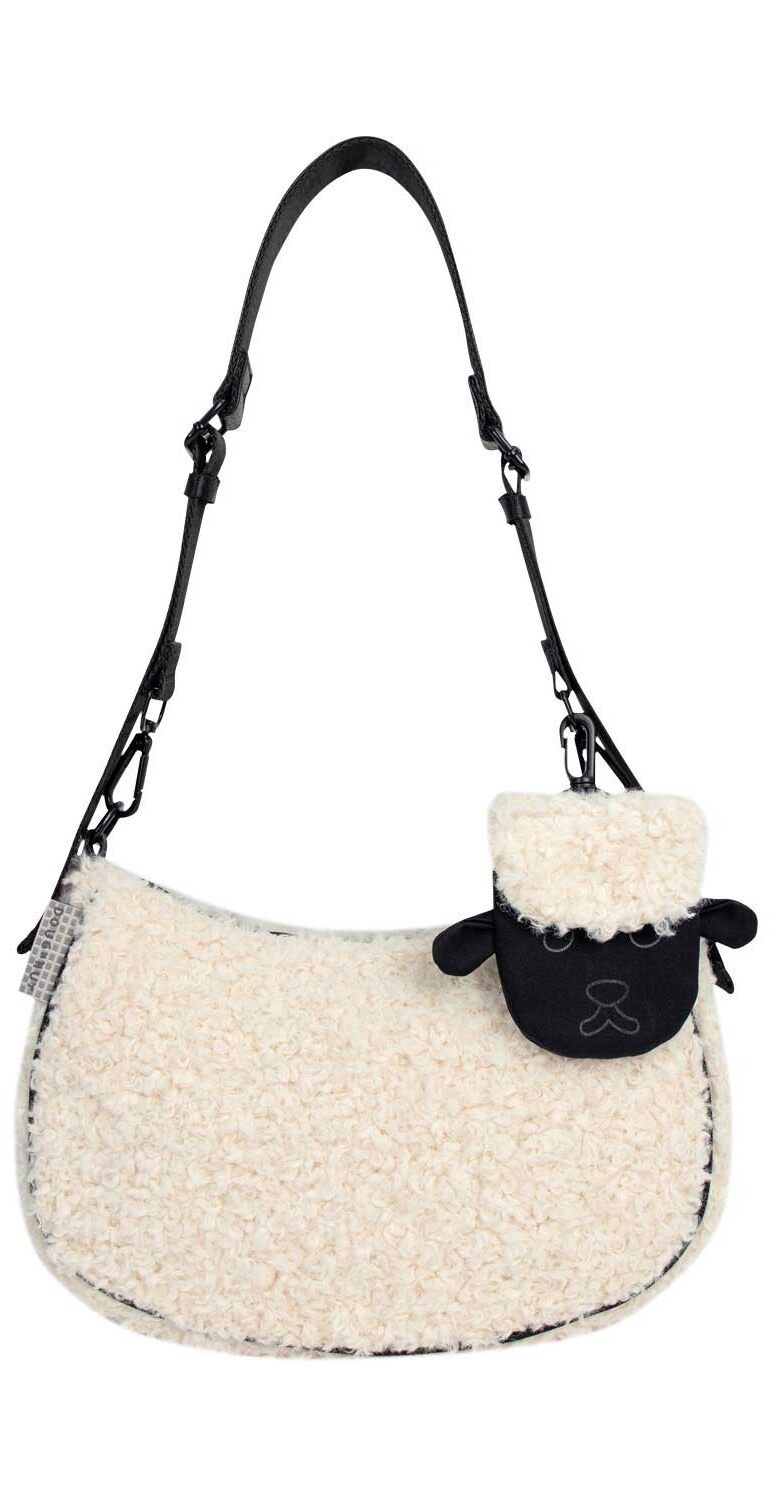 Doughnut High Priestess Fairies & Friends Series Crossbody Bag - white x black