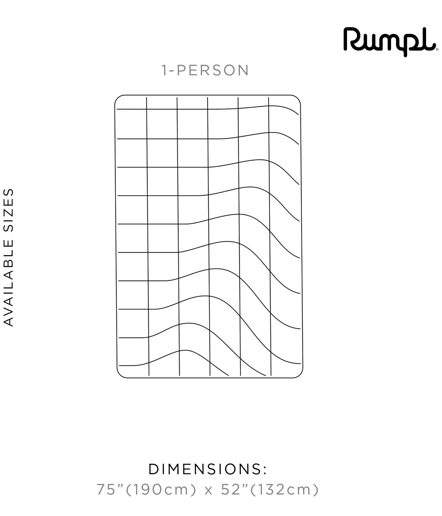 RUMPL Blanket ORIGINAL PUFFY SOLID / 1 PERS, cypress RUMPL Blanket ORIGINAL PUFFY PRINTED LC / 1 PERS, zion national park