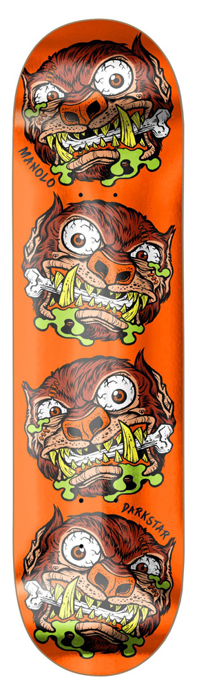 Darkstar Skateboard Deck Robles Madballs Chrome R7 8