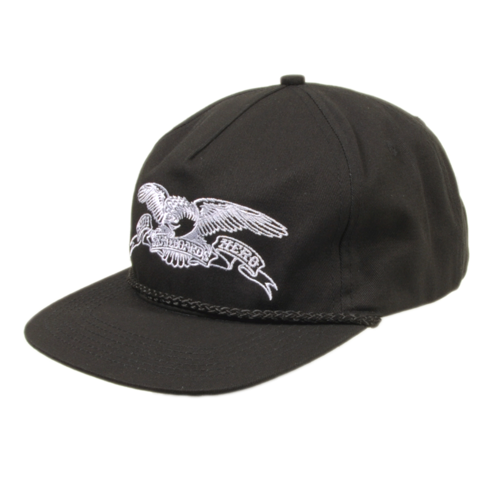 Cap Anti Hero Basic Eagle Snapback Charcoal/Gold