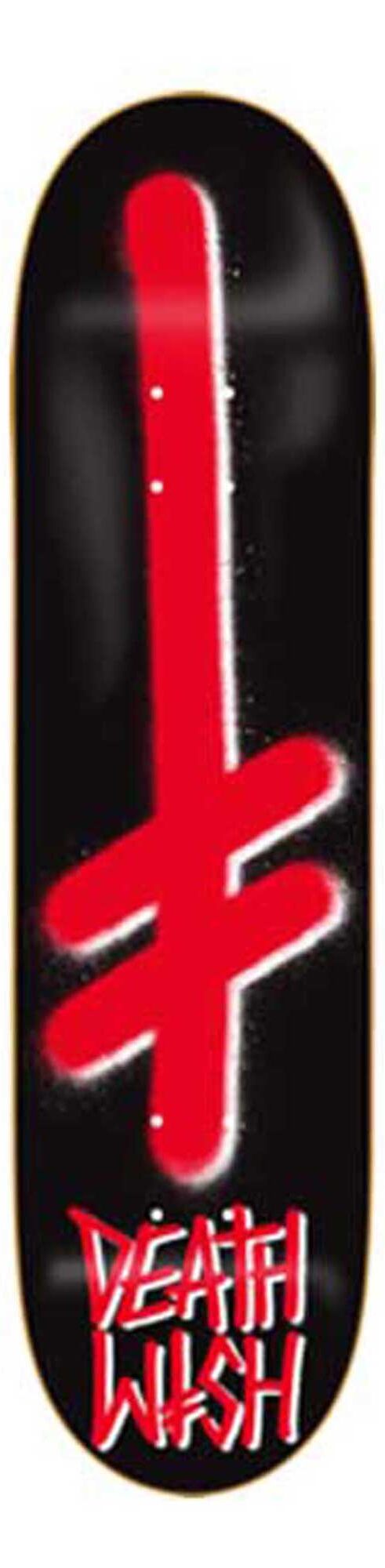 DEATHWISH Deck GANG LOGO BLK/RED 8.6