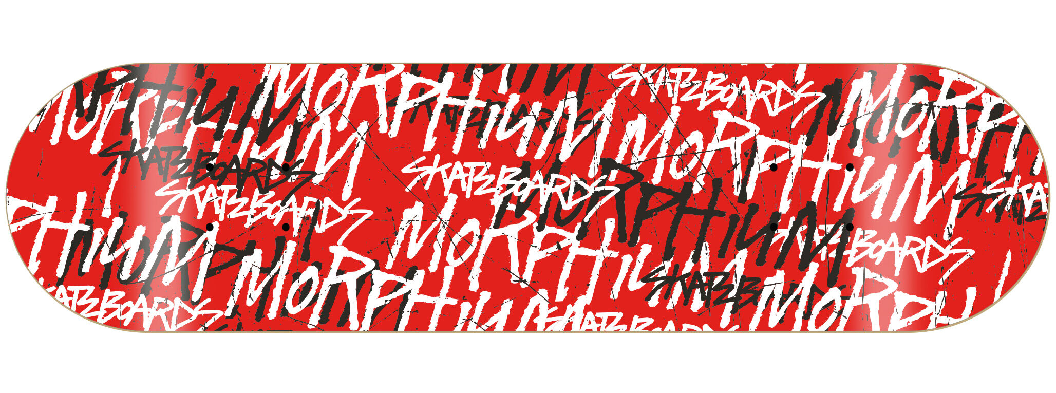 Morphium complete Skateboard Scribble red