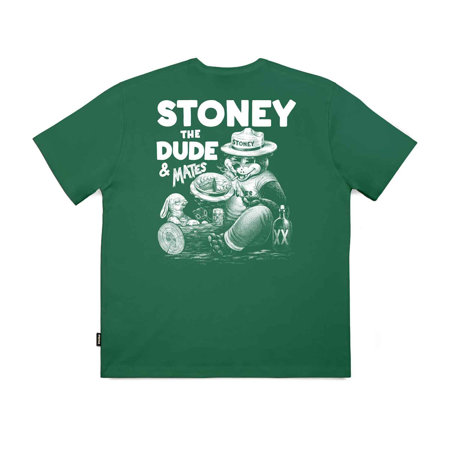The Dudes Mates T-Shirt - bottle green XXXL