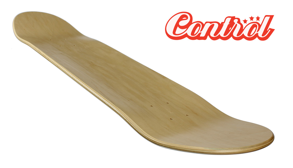 Control premium Blank Skateboard Deck natural Low 7.5