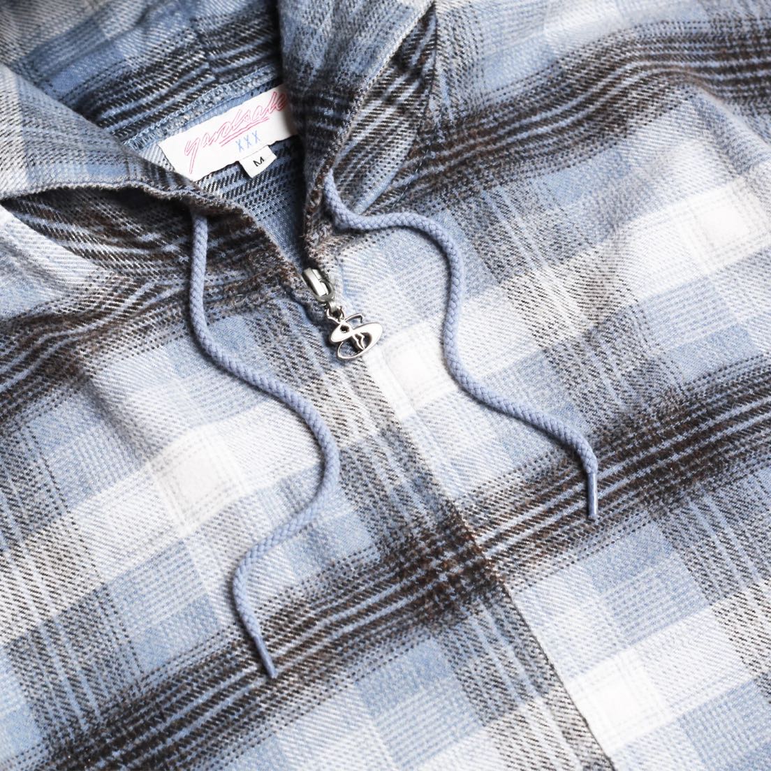 Yardsale Tartan Full-Zip Hood - blue Yardsale Tartan Full-Zip Hood - burnt red S