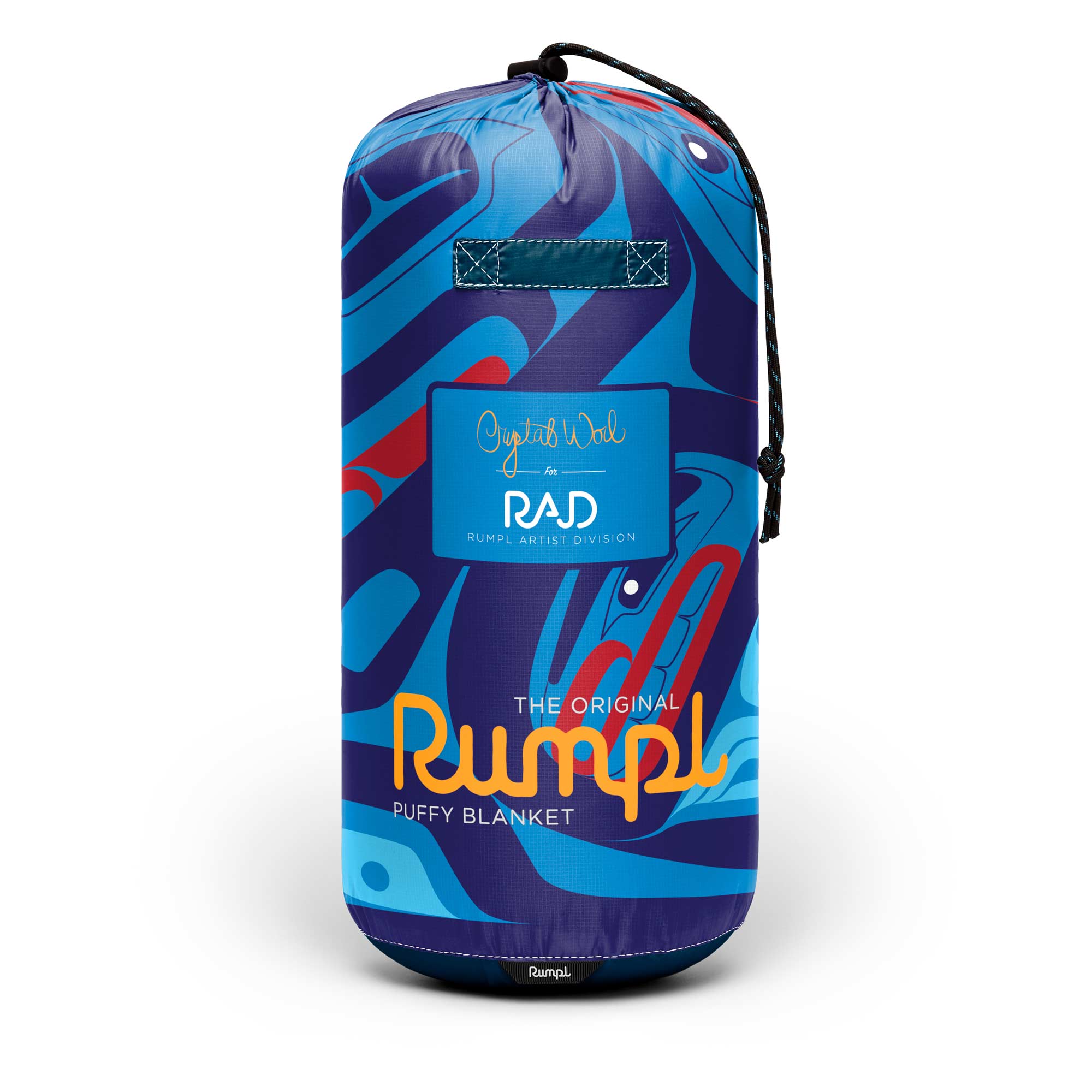 RUMPL Blanket ORIGINAL PUFFY PRINTED RAD / 1 PERS, ravens moon - crystal worl