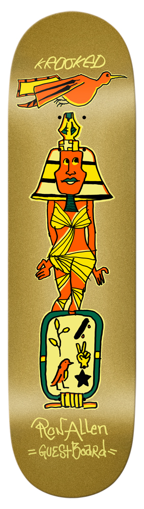 Krooked R. Allen Guest Pro Skateboard Deck 8.25 Krooked R. Allen Guest Pro Skateboard Deck 8.25