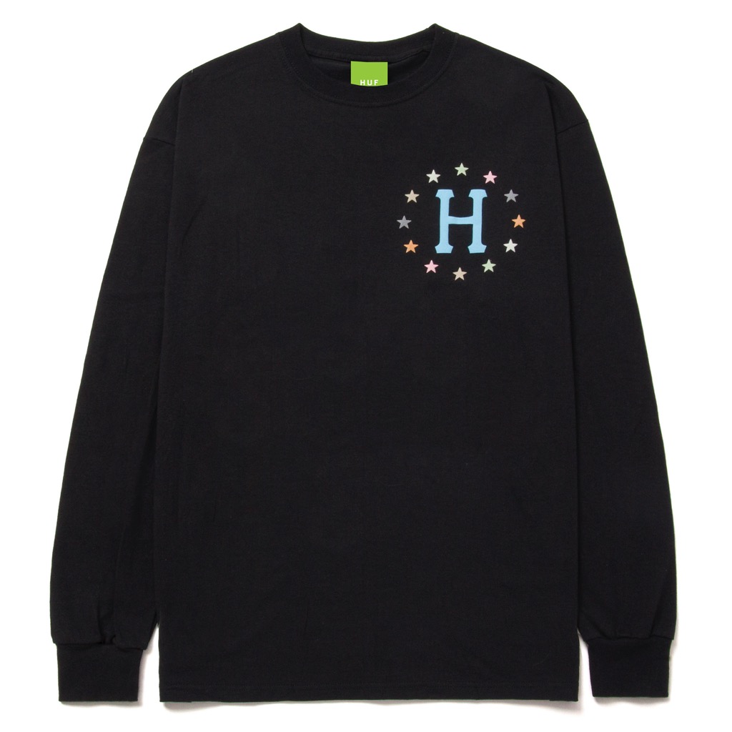HUF Puff Galaxies Longsleeve - black XXL