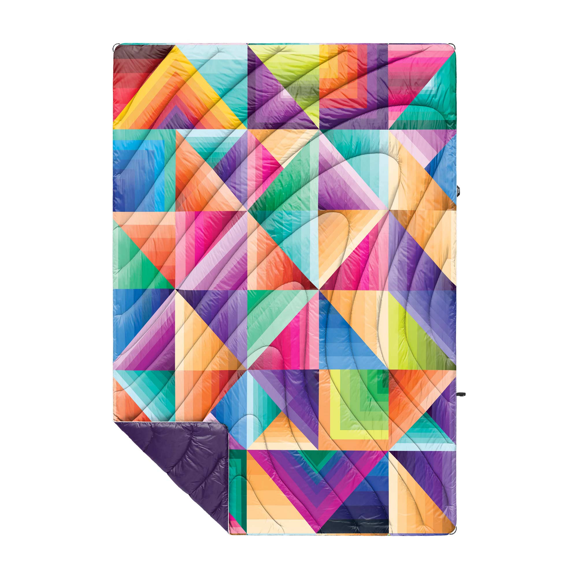 RUMPL Blanket ORIGINAL PUFFY PRINTED RAD / 1 PERS, cozy dimensions - nathan brown
