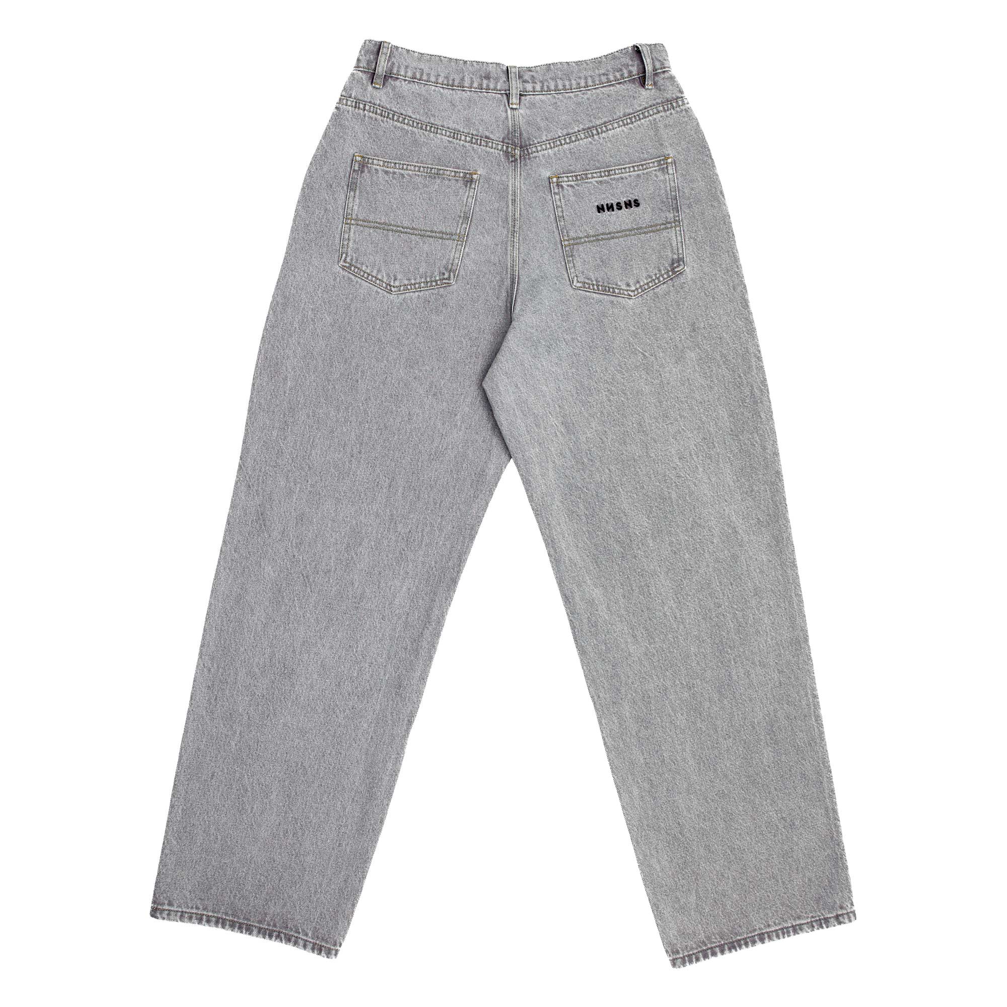 NNSNS Pant BIGGERFOOT SUPERSTRETCH DENIM, grey acid 26/30 NNSNS Pant BIGGERFOOT SUPERSTRETCH DENIM, grey acid 36/32