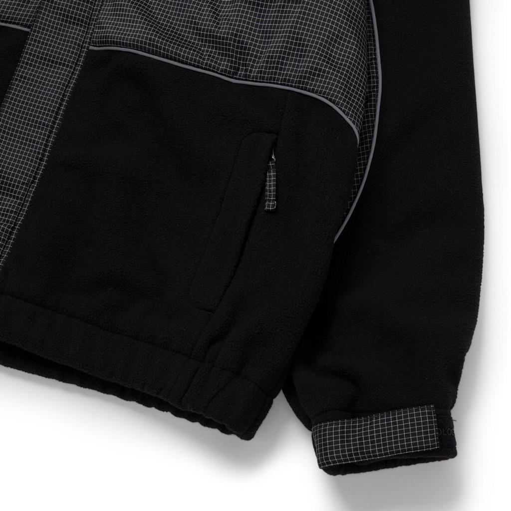 jk00369-black-3 HUF Nauls Polar Fleece Jacke - black