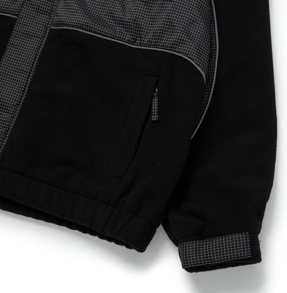 jk00369-black-3 HUF Nauls Polar Fleece Jacke - black