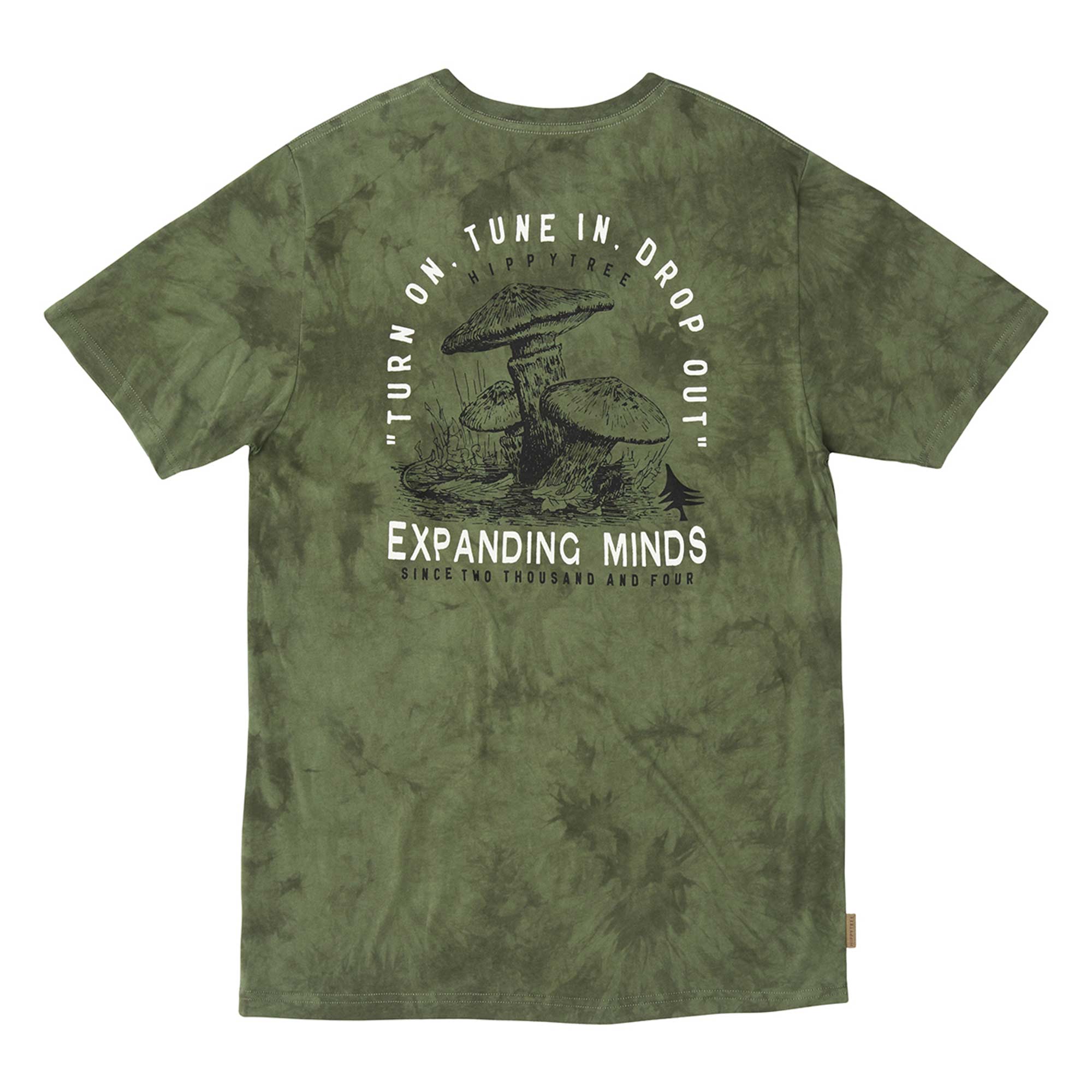 HIPPYTREE T-Shirt PERCEPTION CLOUD WASH, army XXL