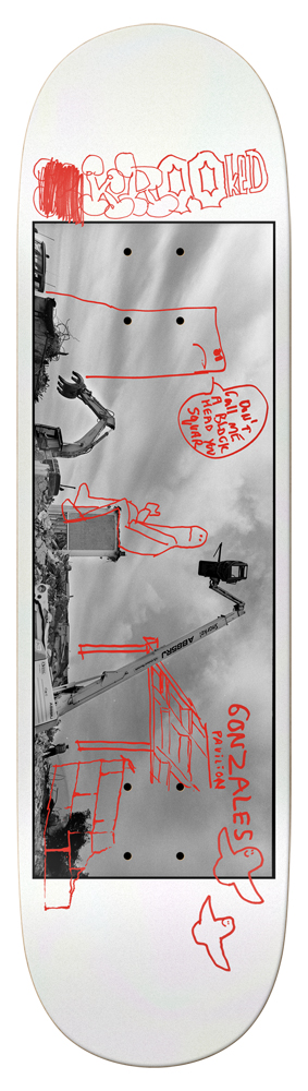 Krooked Skateboard Deck Gonz Aperture 8,5