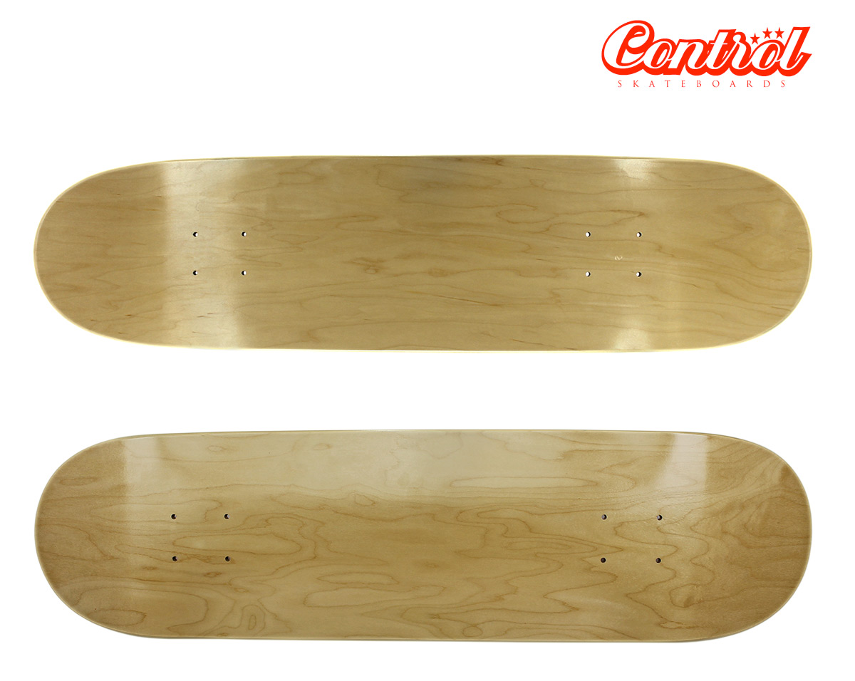 Control premium Blank Skateboard Deck natural Low 7.5