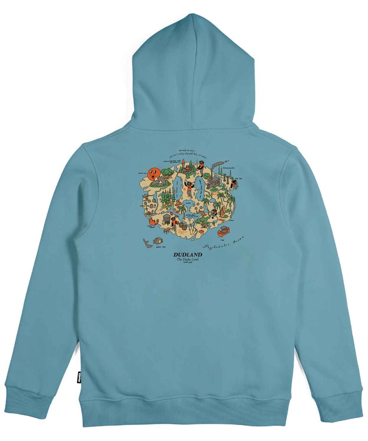 The Dudes Dudland Seasonal Hoodie - milky blue XXXL