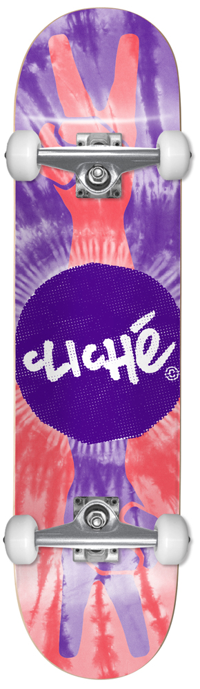 11214007-1 Cliché Komplettboard Peace Purple/Red 8,00