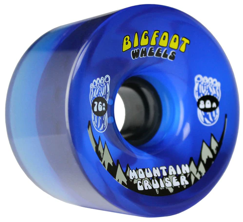 Bigfoot Mountain Cruiser Longboard Wheels Clear Blue 76mm 80a Bigfoot Mountain Cruiser Longboard Wheels Clear Blue 76mm 80a