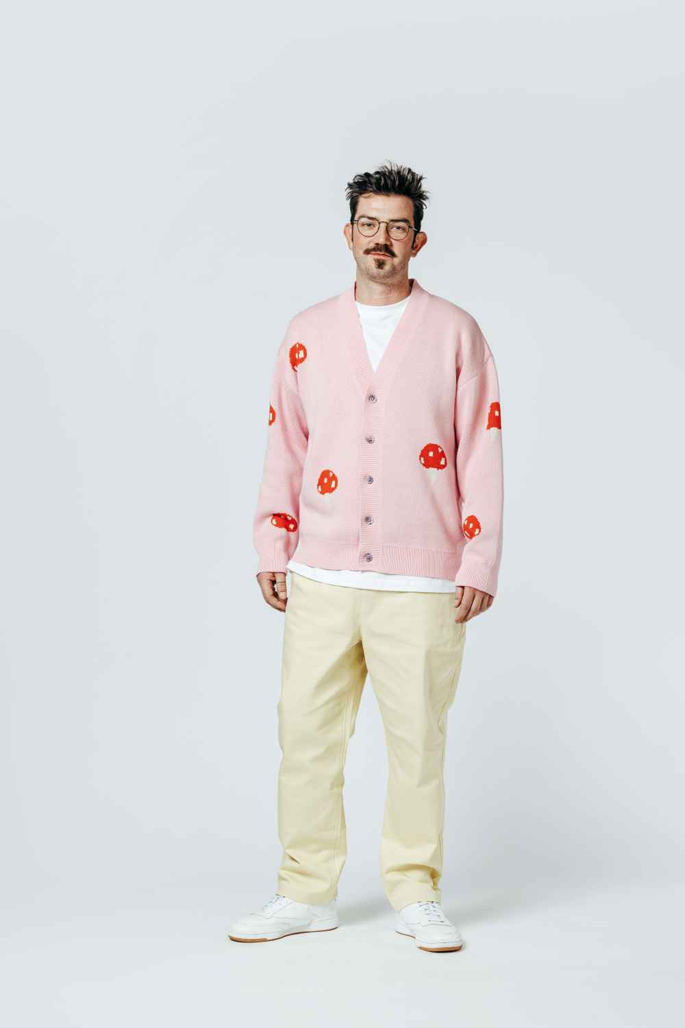 The Dudes All Wavy Cardigan - Coral Pink The Dudes All Wavy Cardigan - Coral Pink XXXL