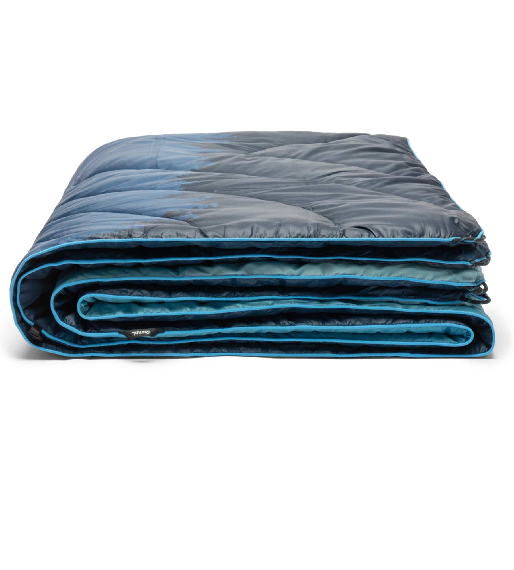 RUMPL Blanket ORIGINAL PUFFY PRINTED / 1 PERS, blue ridge fade