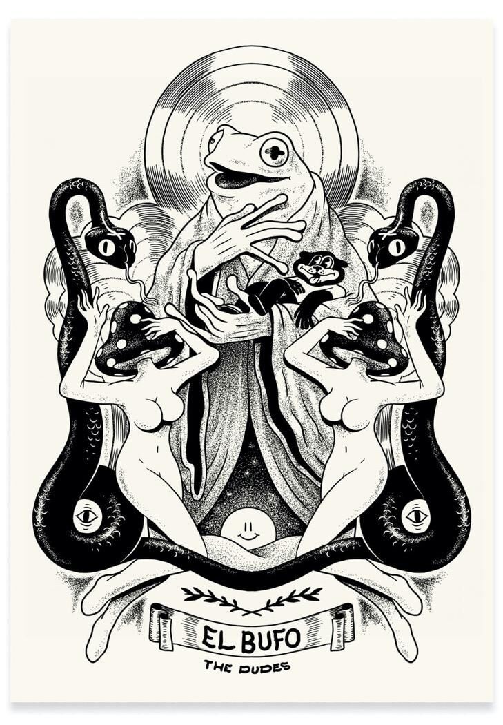 The Dudes El Bufo Unlimited Print - white The Dudes El Bufo Unlimited Print - white
