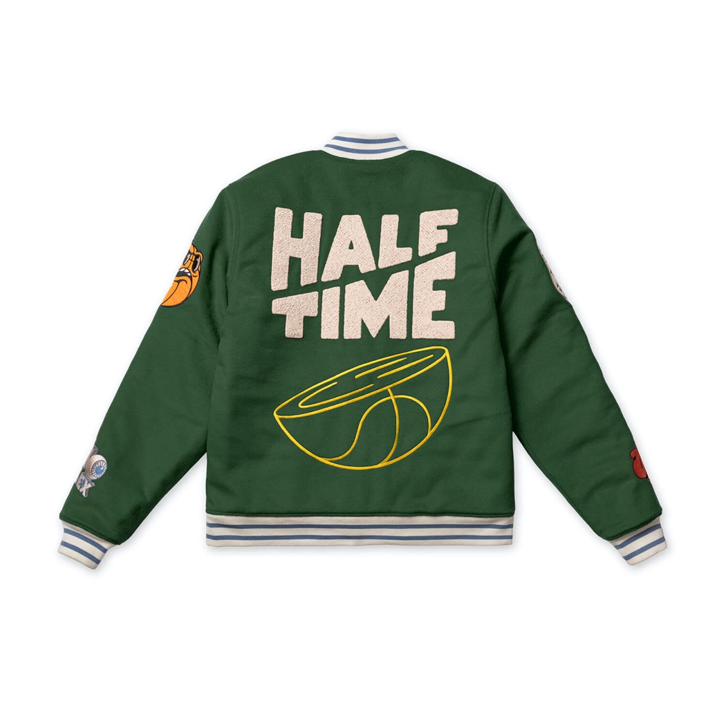 The Dudes Halftime Varsity Jacke - green XXXL