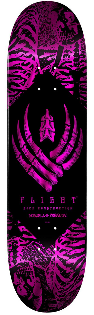 Powell-Peralta Flight Pro Shape 242 K26 Skeleton Pink Skateboard Deck 8.0
