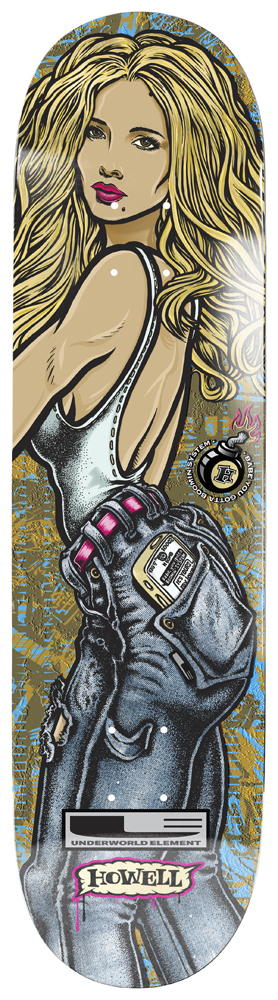 Heritage Skateboard Deck UE Howell Boomin System 8,50