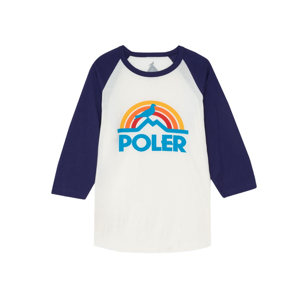 Poler Pigeon Rainbow Raglan T-Shirt - royal Poler Pigeon Rainbow Raglan T-Shirt - royal L