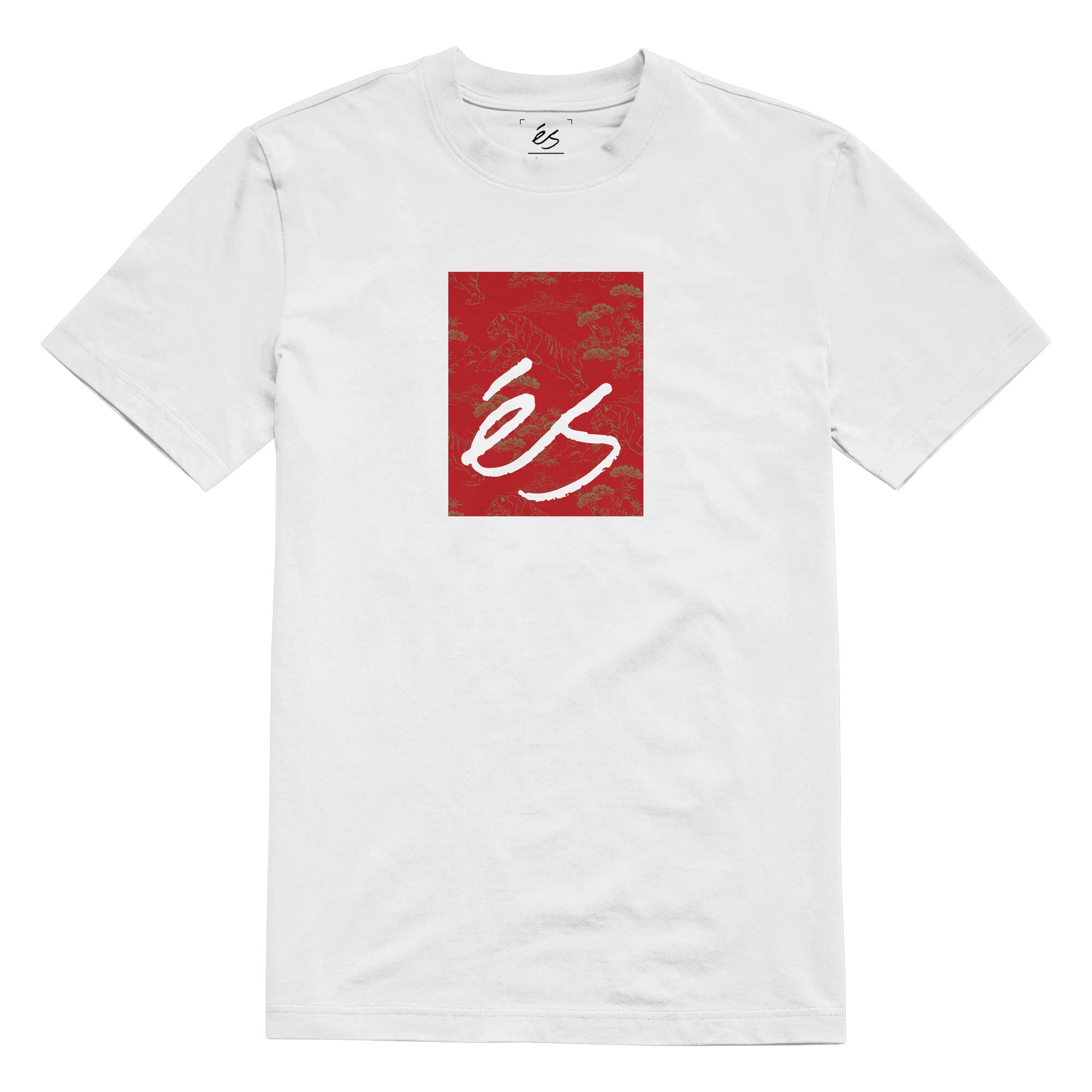 eS SKB T-Shirt TIGER BLOCK, white M